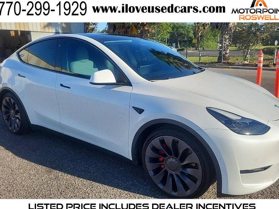 TESLA MODEL Y 2022 7SAYGDEFXNF388563 image
